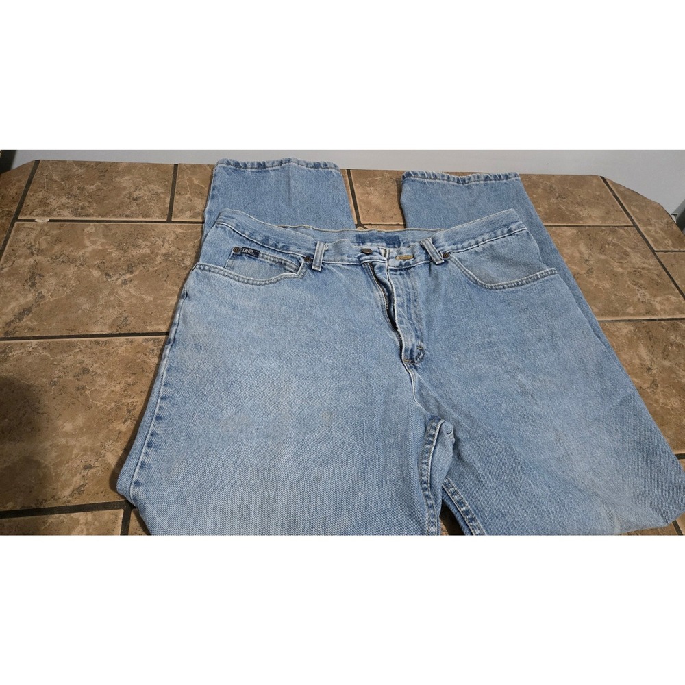 Lee Mens Regular Fit Boot Cut Jeans Light Wash Sz 40 x 34